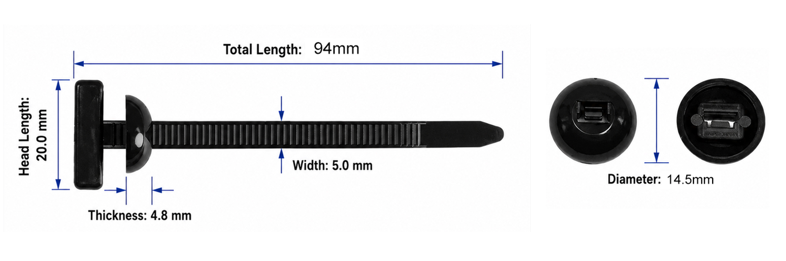 Ttype-cable-tie