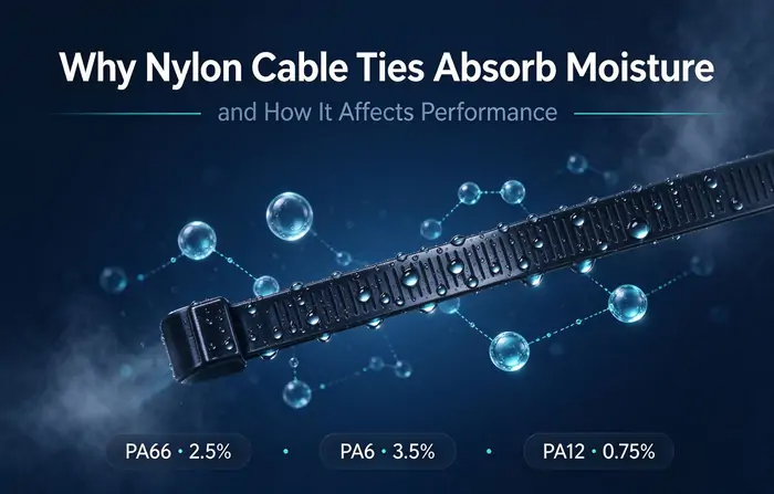 Why Nylon Cable Ties Absorb Moisture and How It Affects Performance