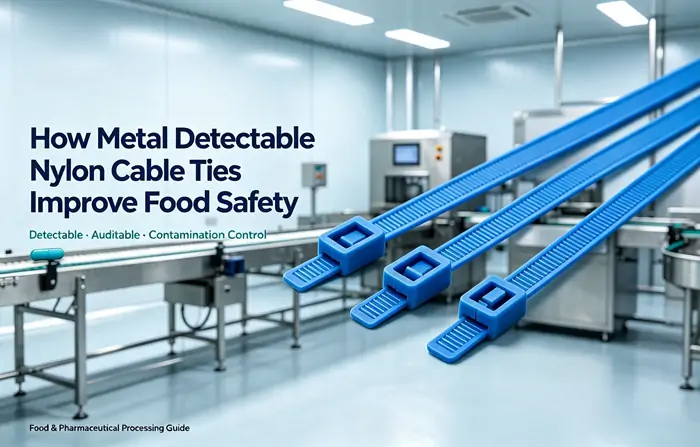 How Metal Detectable Nylon Cable Ties Improve Food Safety